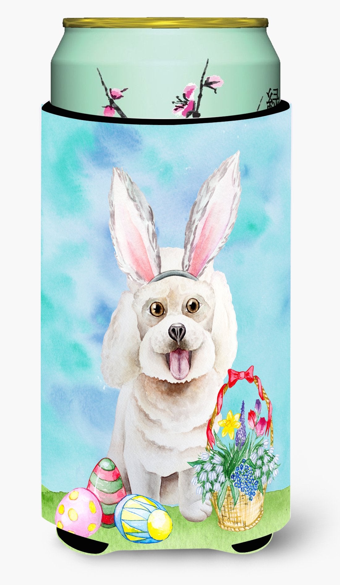 Bichon Frise Easter Bunny Tall Boy Beverage Insulator Hugger CK1381TBC by Caroline's Treasures