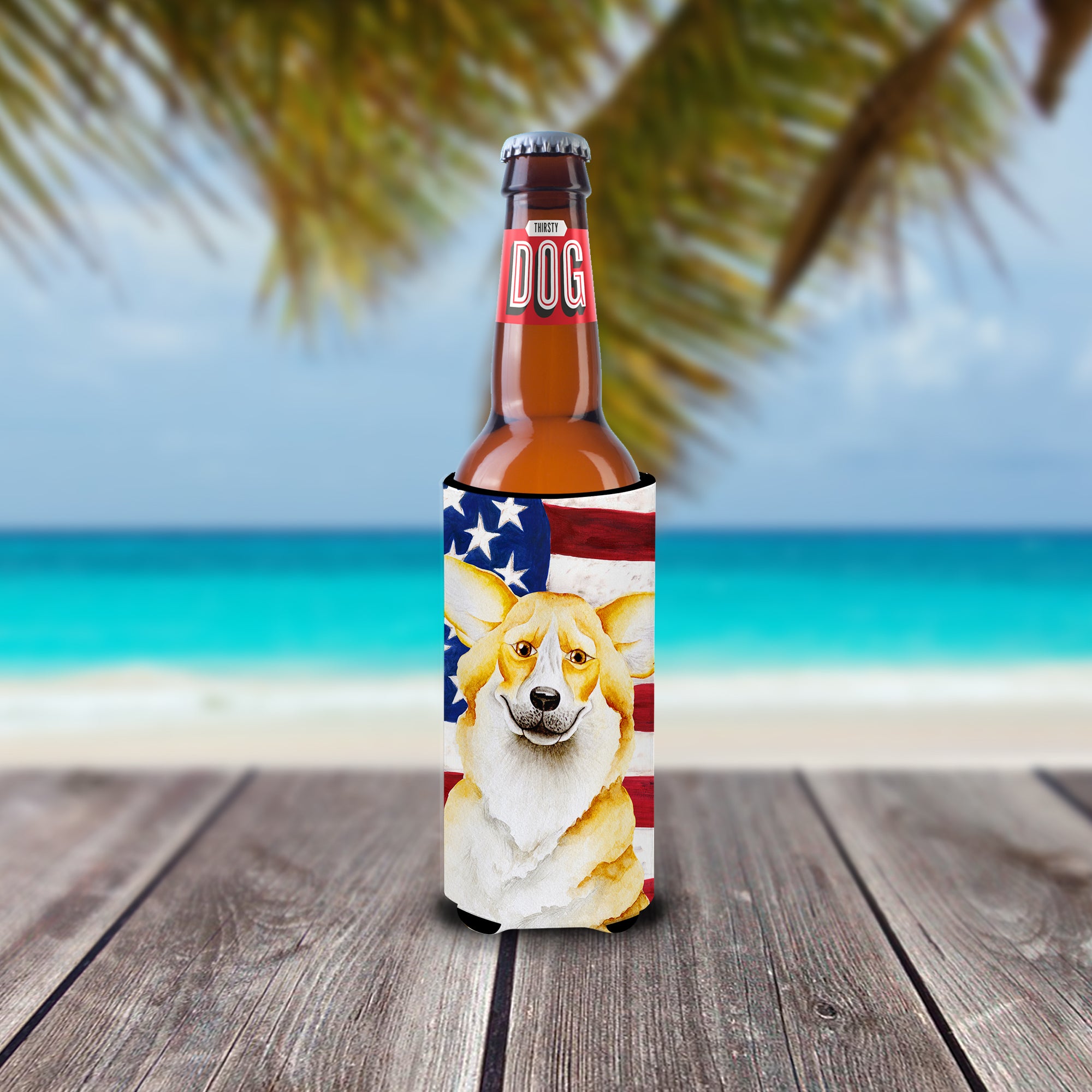 Corgi Patriotic  Ultra Hugger for slim cans CK1383MUK  the-store.com.