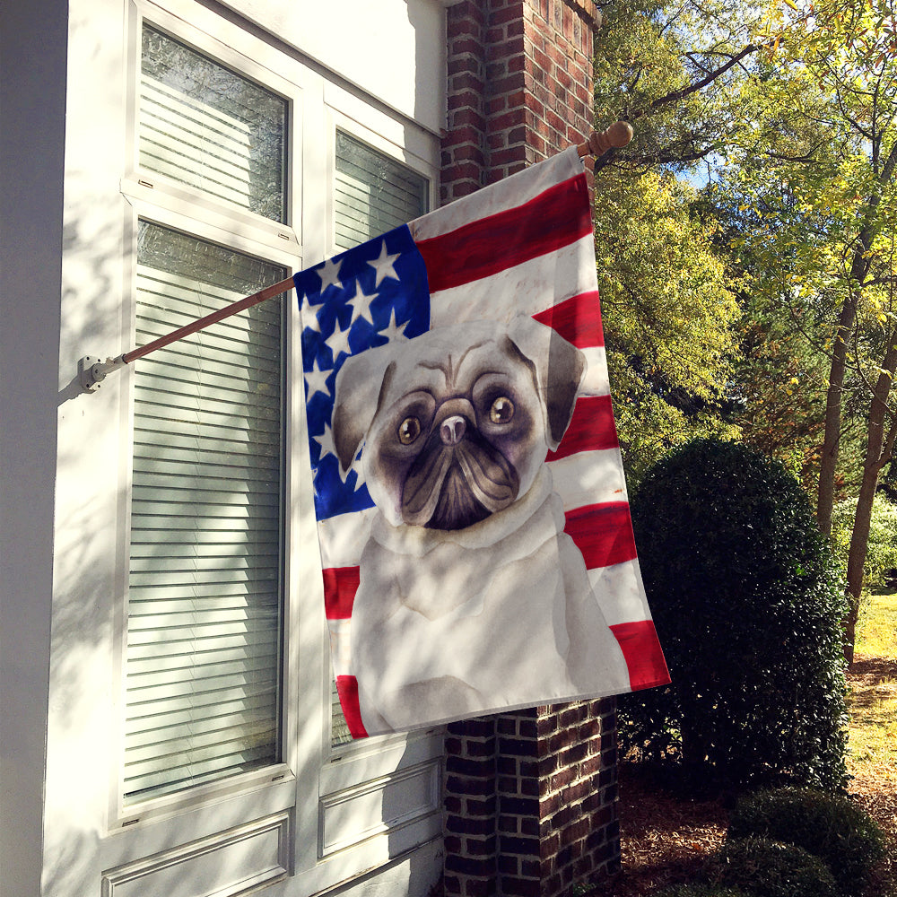 Pug Patriotic Flag Canvas House Size CK1385CHF  the-store.com.