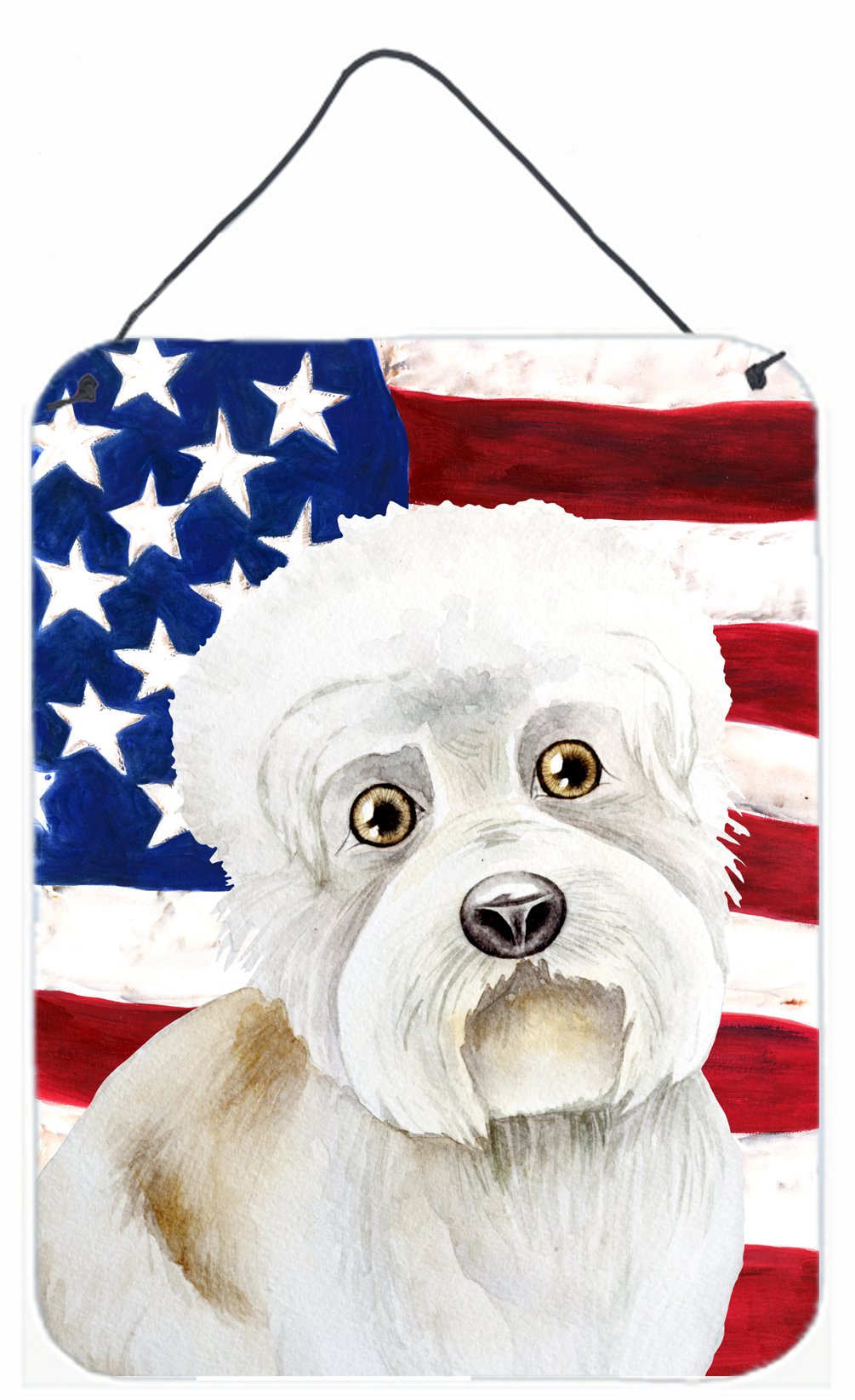 Dandie Dinmont Patriotic Wall or Door Hanging Prints CK1386DS1216 by Caroline&#39;s Treasures