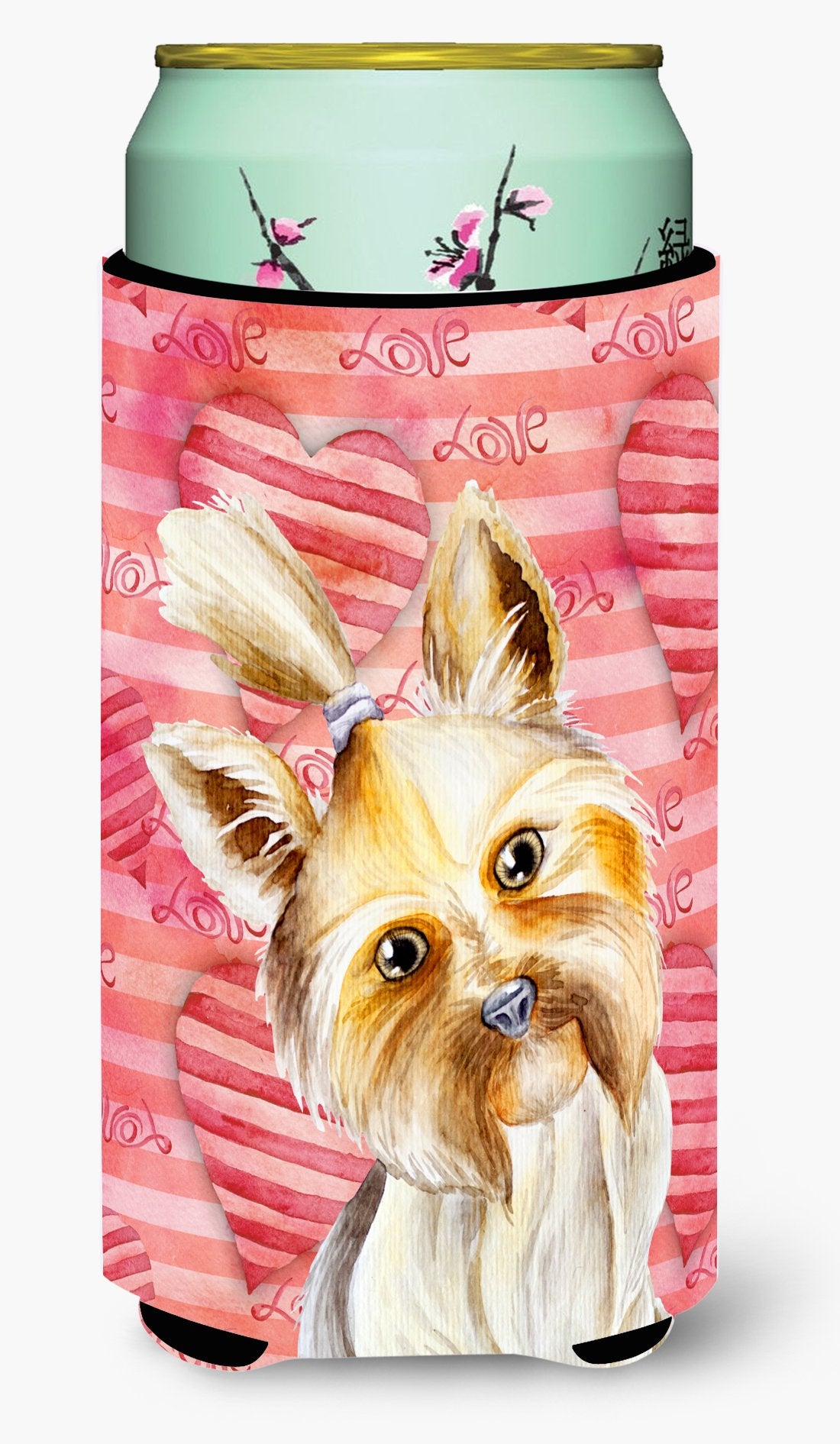 Yorkie Yorkshier Terrier Love Tall Boy Beverage Insulator Hugger CK1389TBC by Caroline's Treasures