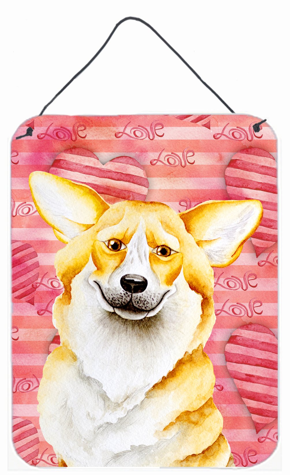 Corgi Love Wall or Door Hanging Prints CK1390DS1216 by Caroline's Treasures