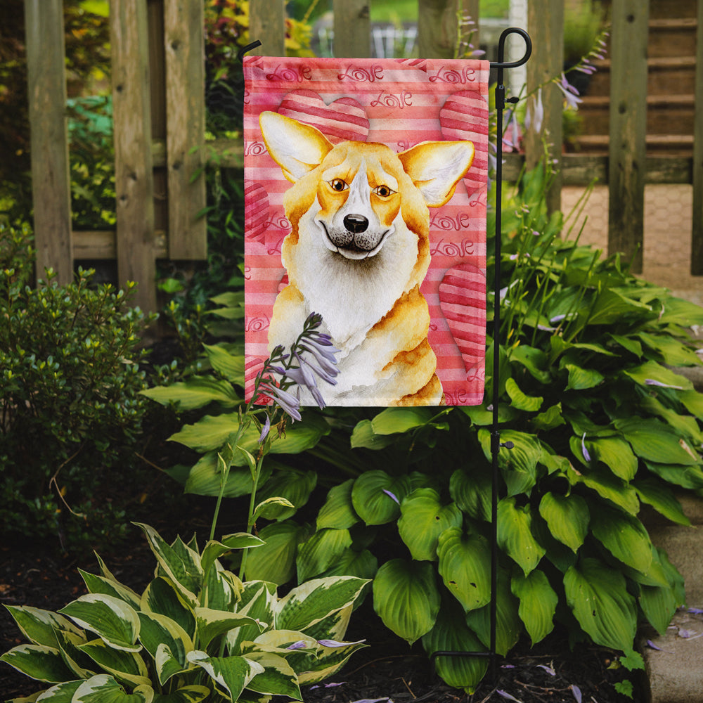 Corgi Love Flag Garden Size CK1390GF  the-store.com.