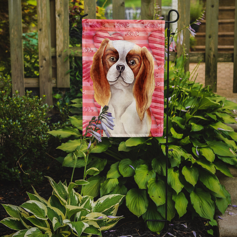 Cavalier Spaniel Love Flag Garden Size CK1391GF  the-store.com.