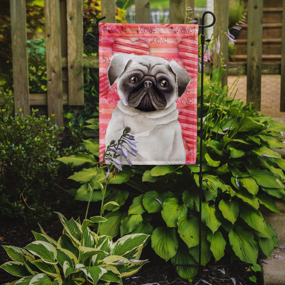 Pug Love Flag Garden Size CK1392GF  the-store.com.