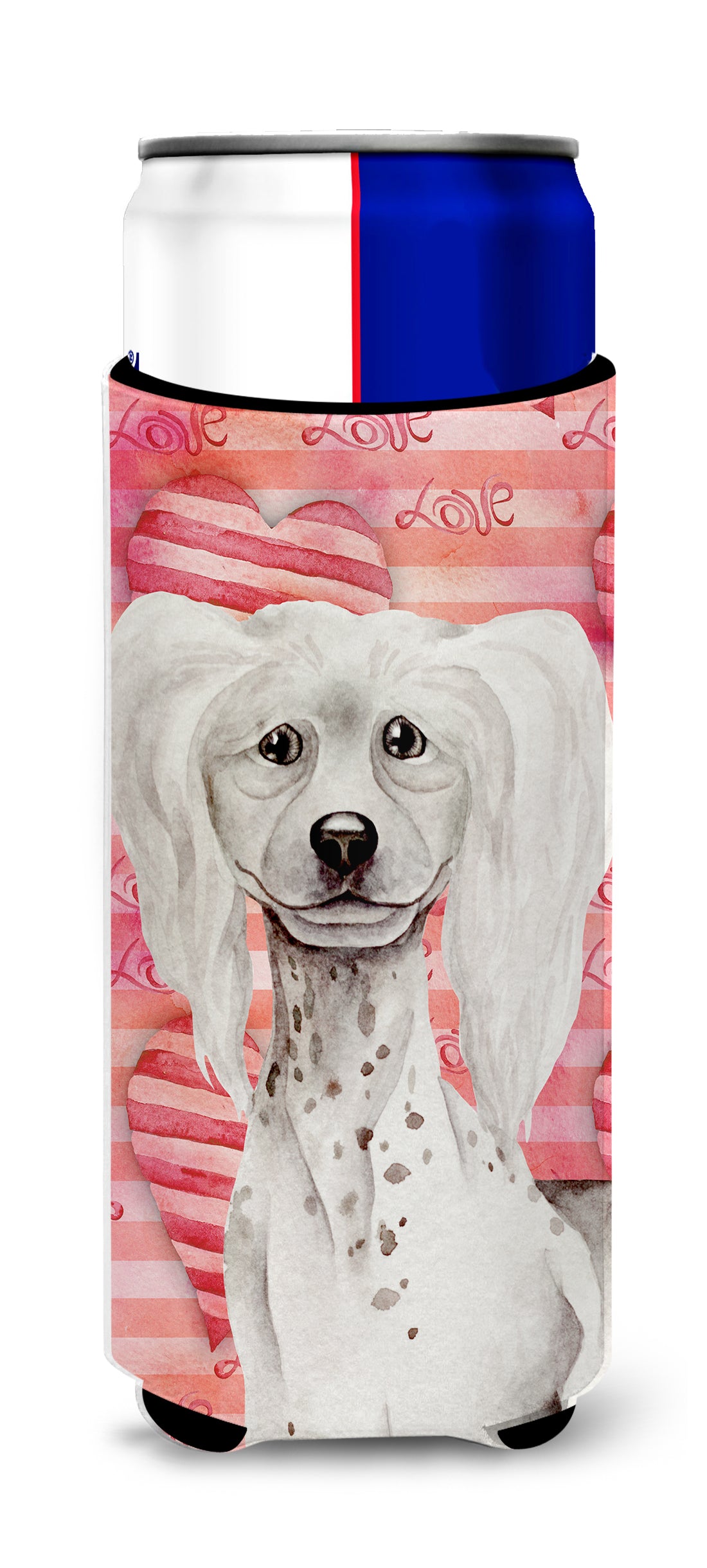 Chinese Crested Love  Ultra Hugger for slim cans CK1394MUK  the-store.com.