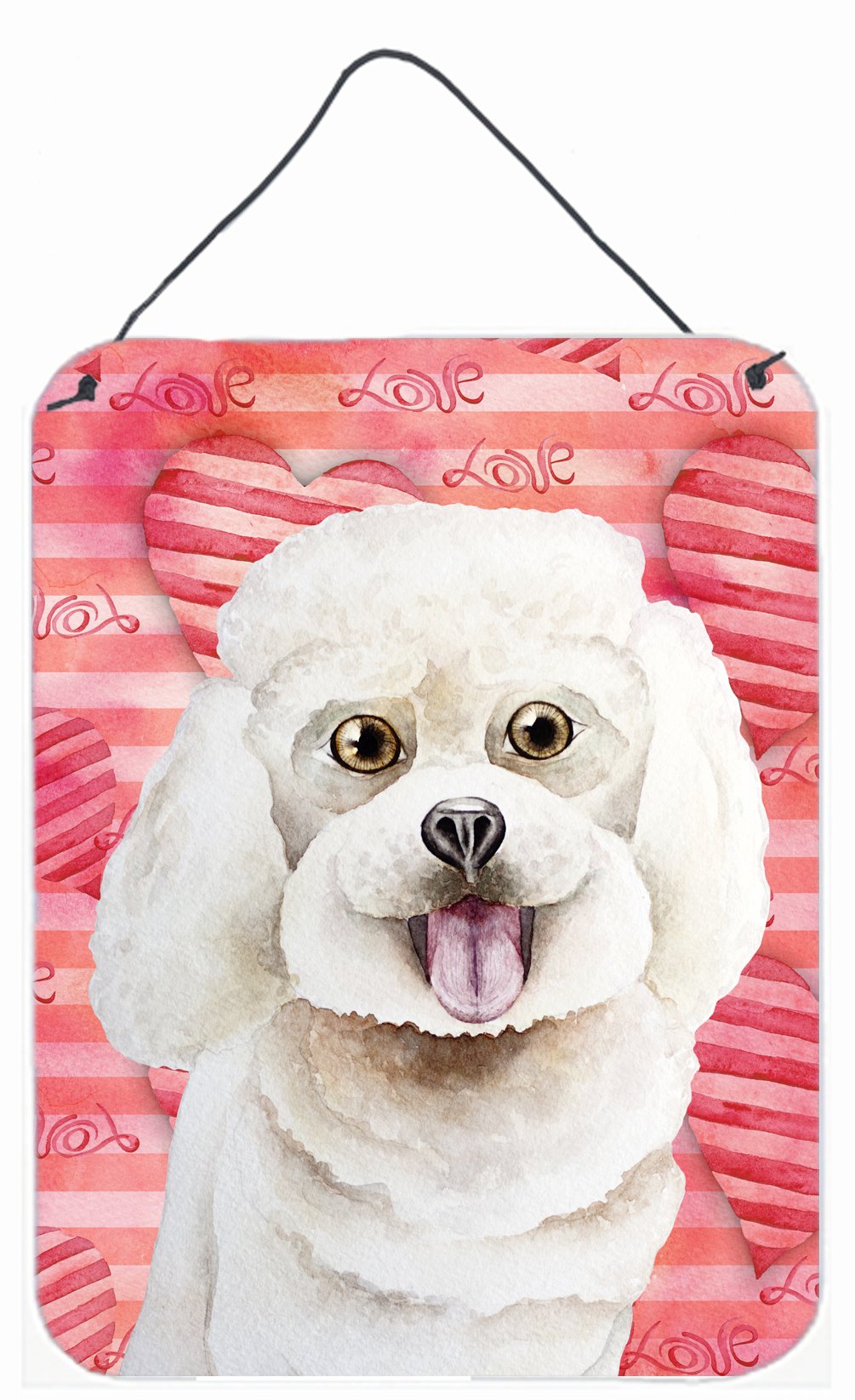 Bichon Frise Love Wall or Door Hanging Prints CK1395DS1216 by Caroline&#39;s Treasures