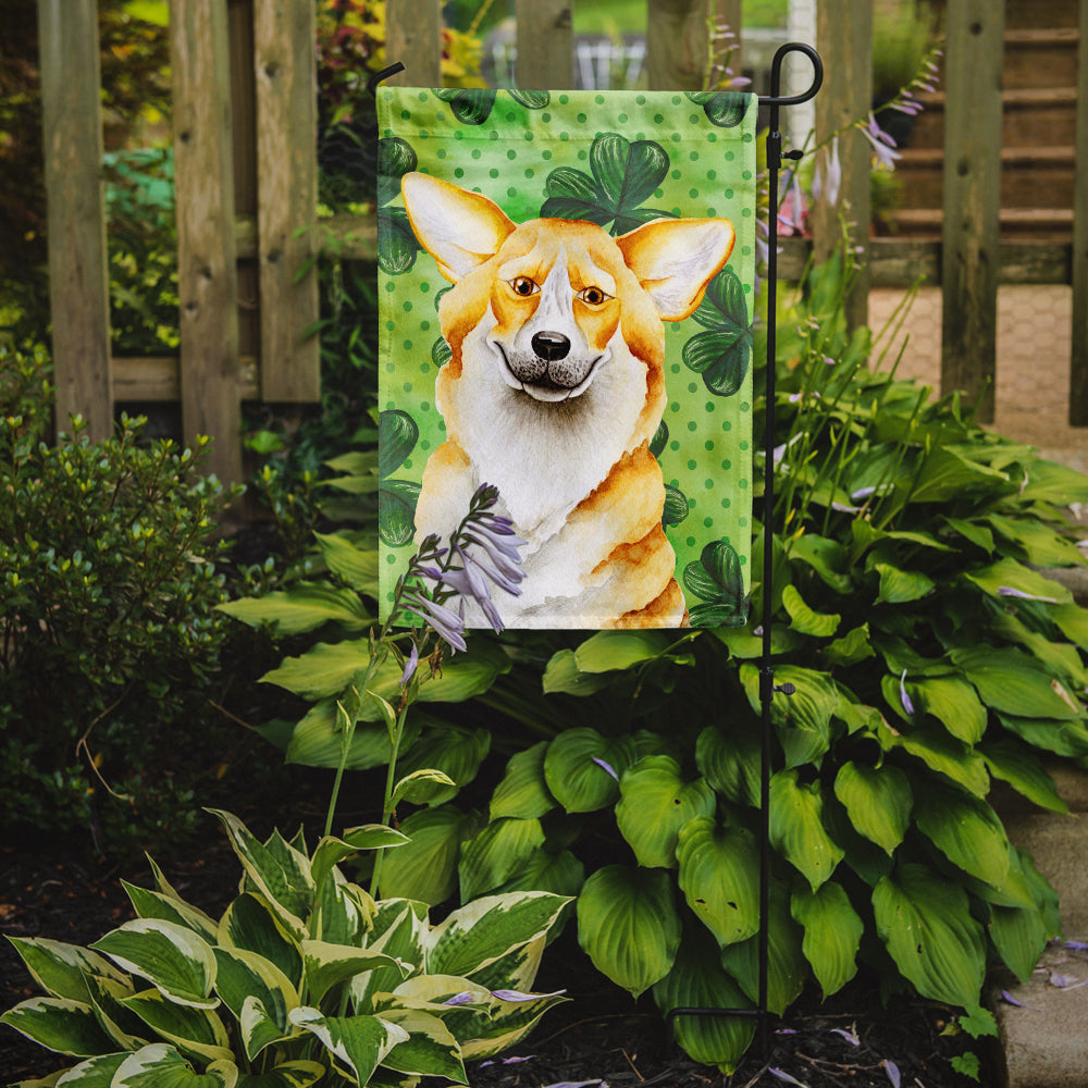 Corgi Shamrocks Flag Garden Size CK1397GF  the-store.com.