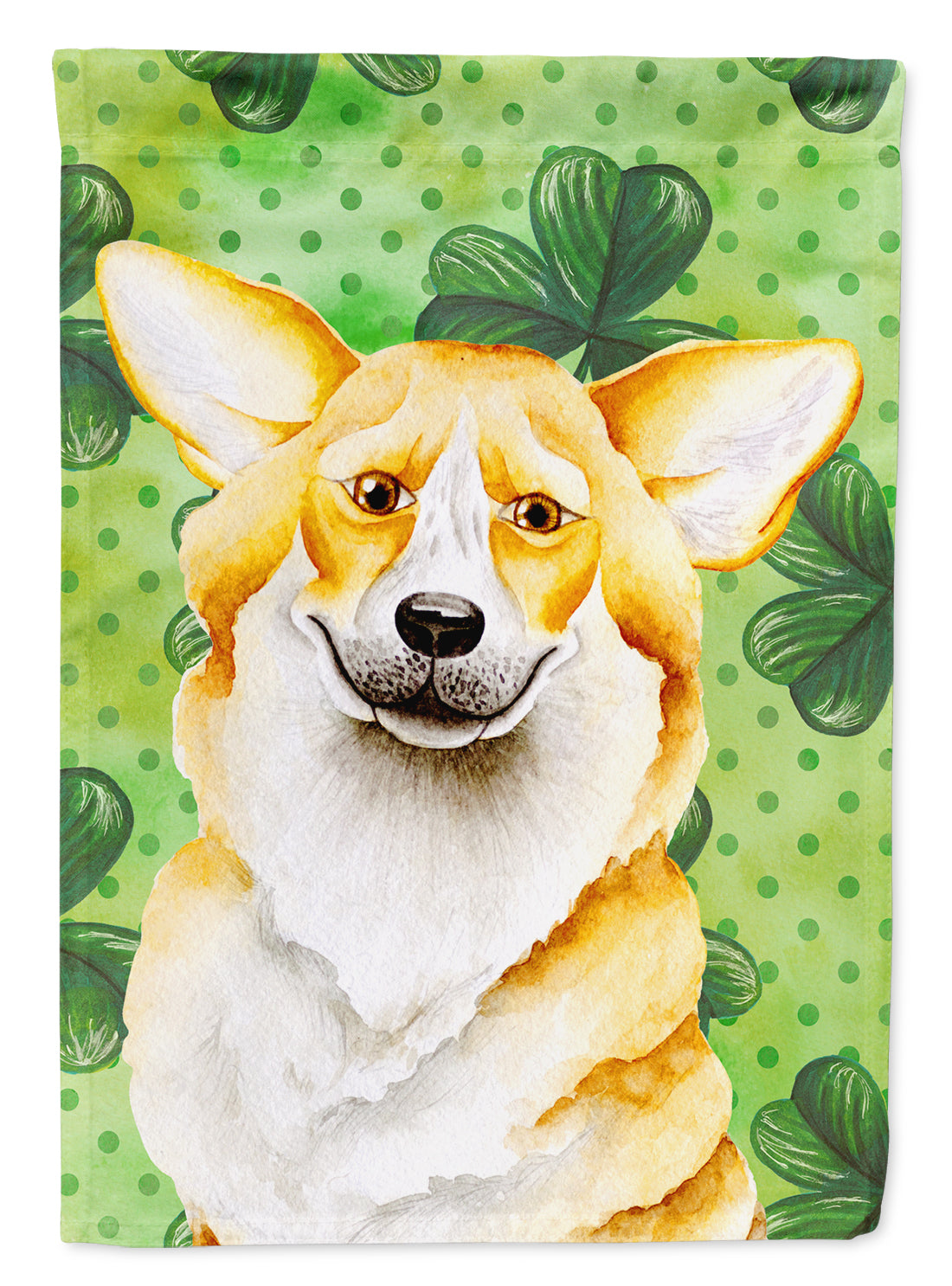 Corgi Shamrocks Flag Garden Size CK1397GF  the-store.com.