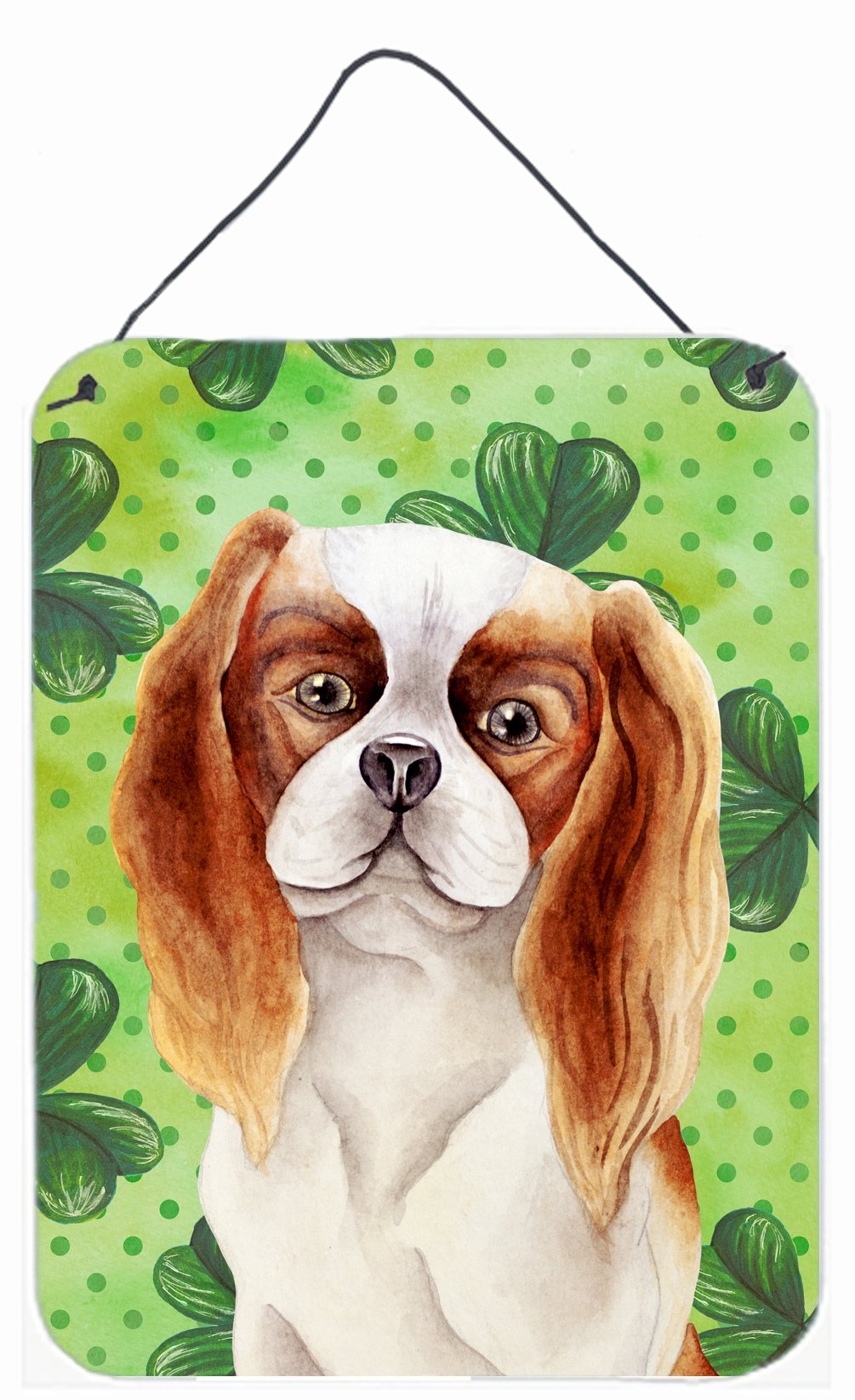 Cavalier Spaniel Shamrocks Wall or Door Hanging Prints CK1398DS1216 by Caroline&#39;s Treasures