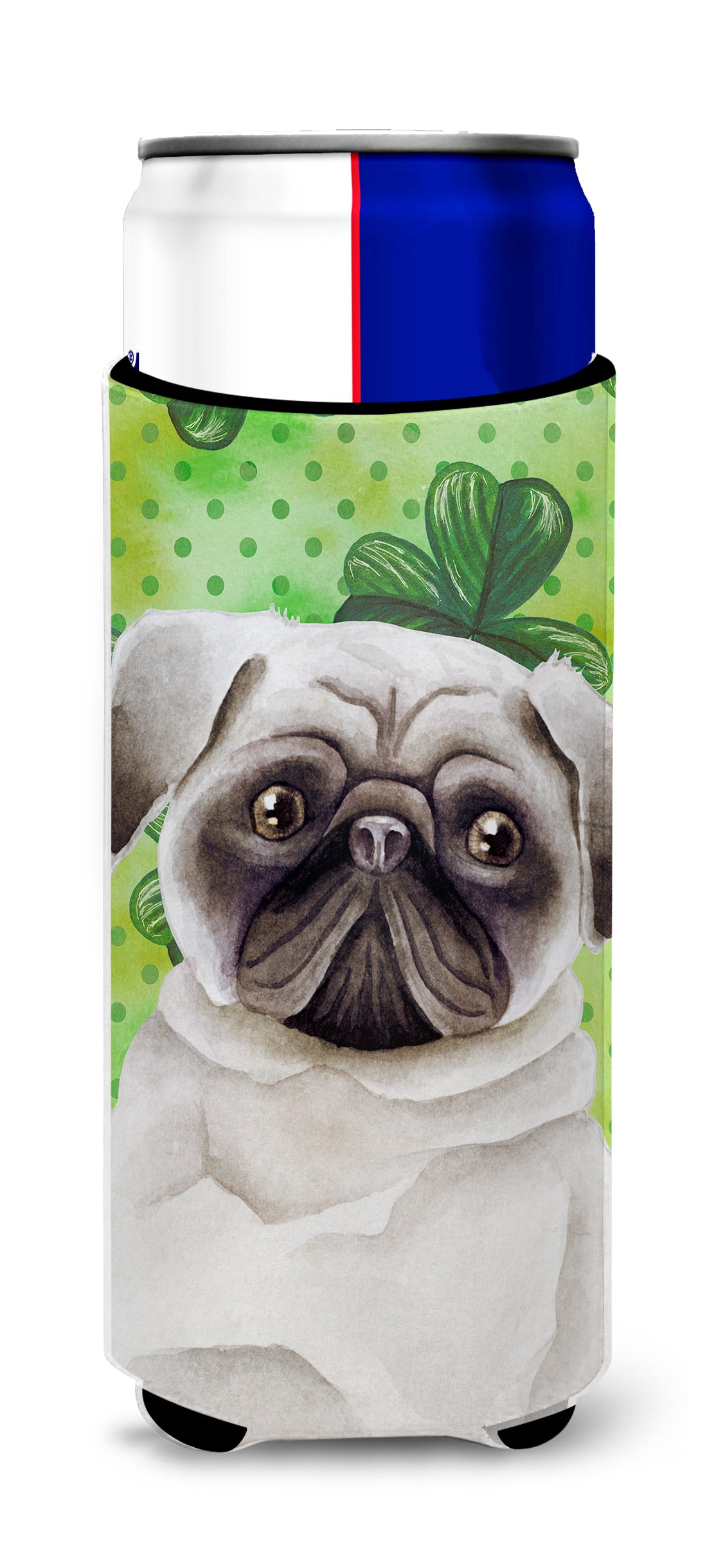 Pug Shamrocks  Ultra Hugger for slim cans CK1399MUK  the-store.com.