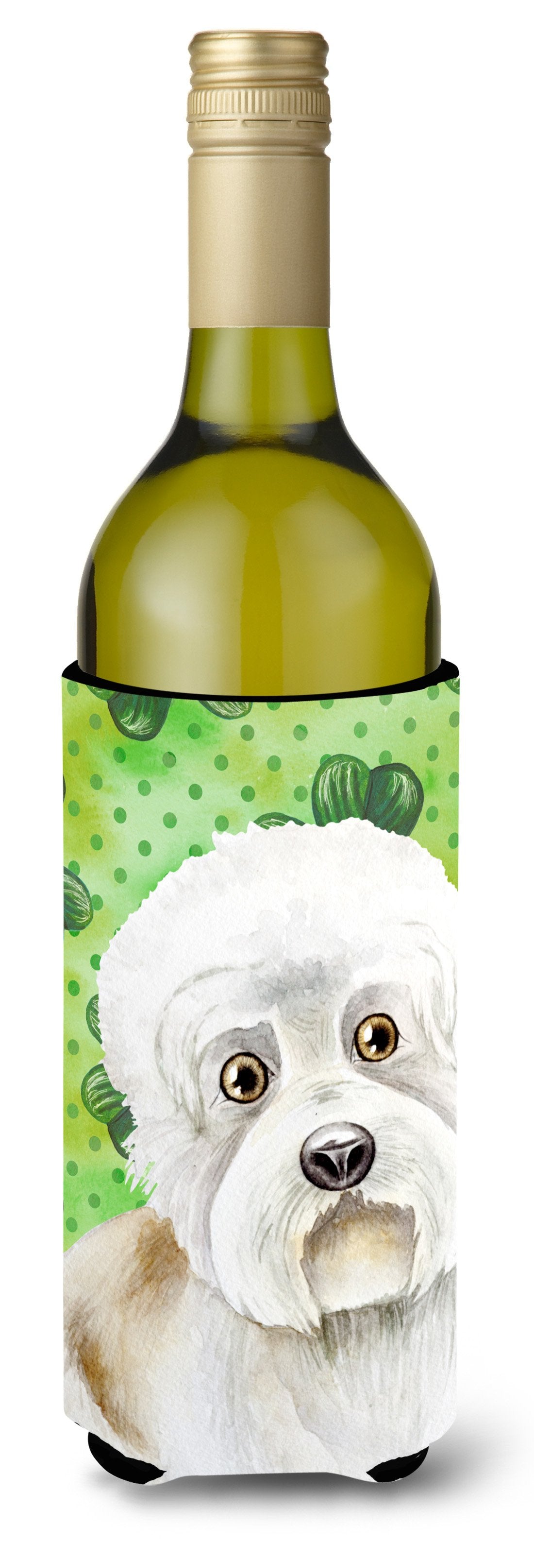 Dandie Dinmont Shamrocks Wine Bottle Beverge Insulator Hugger CK1400LITERK by Caroline's Treasures