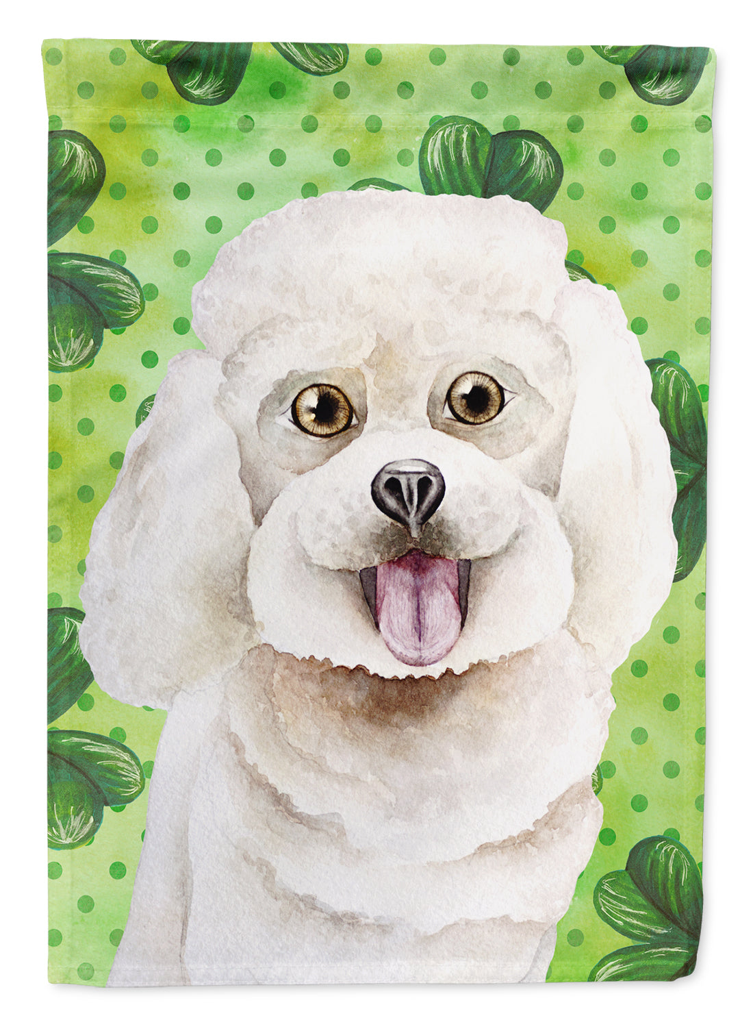 Bichon Frise Shamrocks Flag Garden Size CK1402GF  the-store.com.