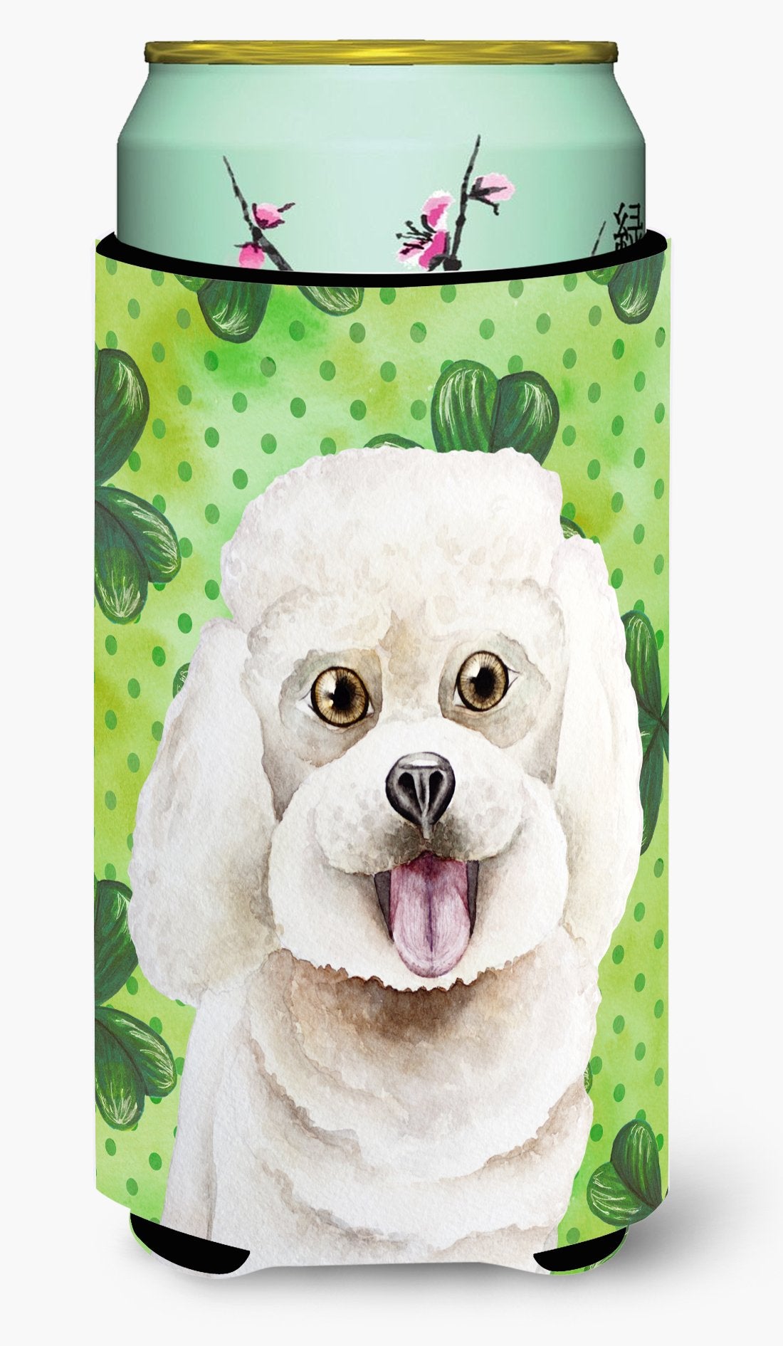 Bichon Frise Shamrocks Tall Boy Beverage Insulator Hugger CK1402TBC by Caroline's Treasures