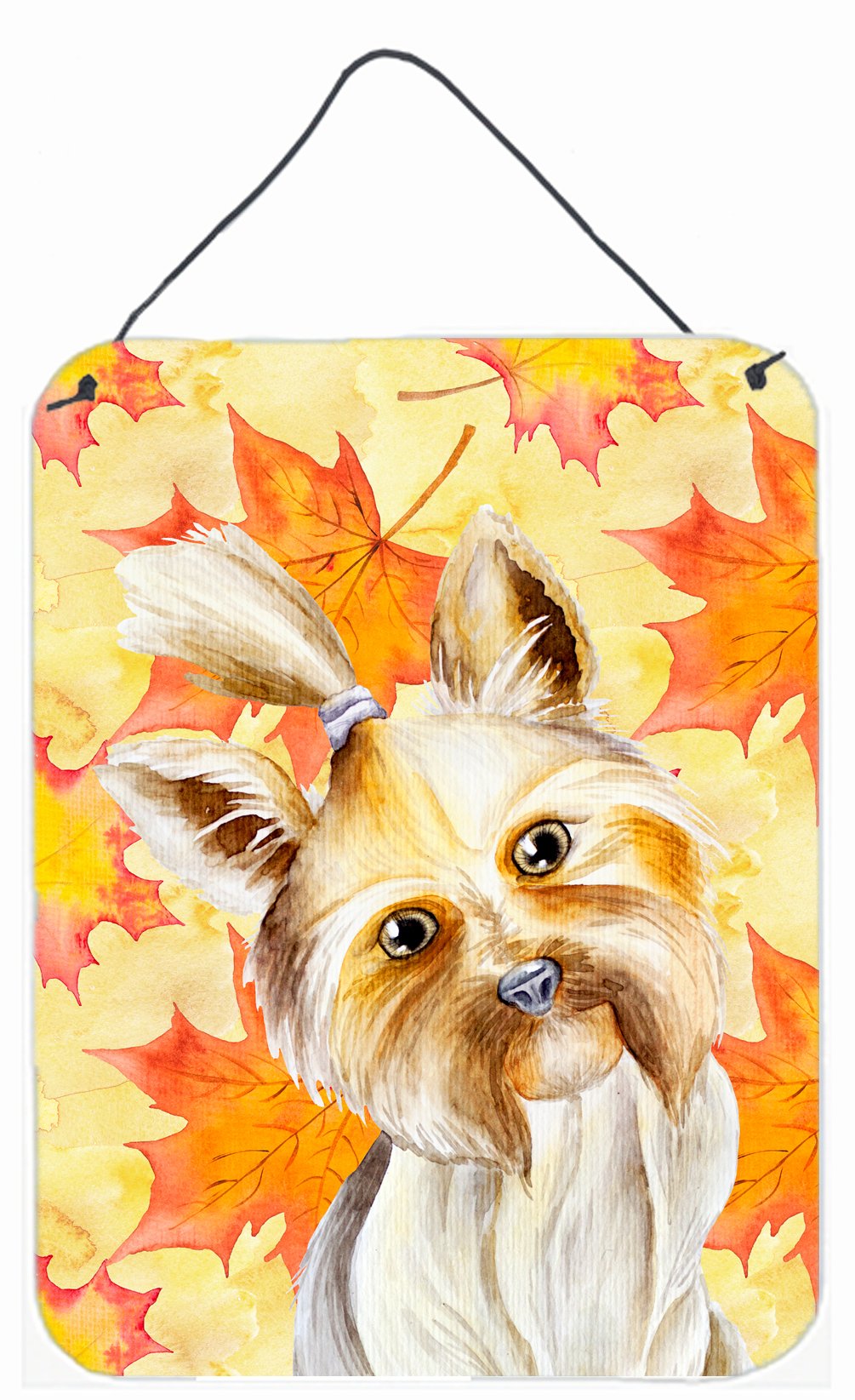 Yorkie Yorkshier Terrier Fall Wall or Door Hanging Prints CK1403DS1216 by Caroline's Treasures