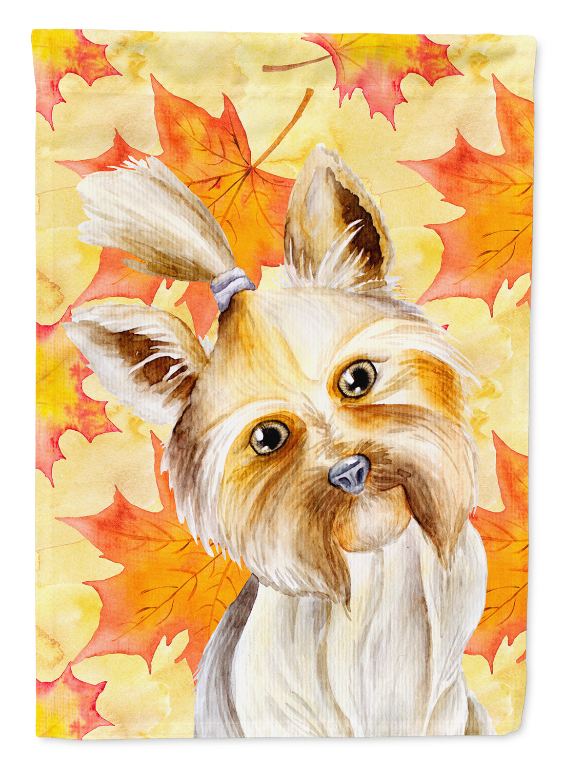 Yorkie Yorkshier Terrier Fall Flag Garden Size CK1403GF  the-store.com.