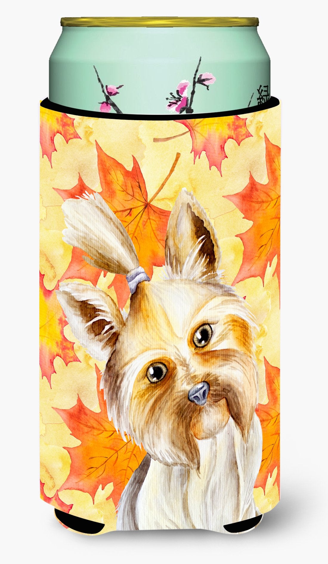 Yorkie Yorkshier Terrier Fall Tall Boy Beverage Insulator Hugger CK1403TBC by Caroline's Treasures