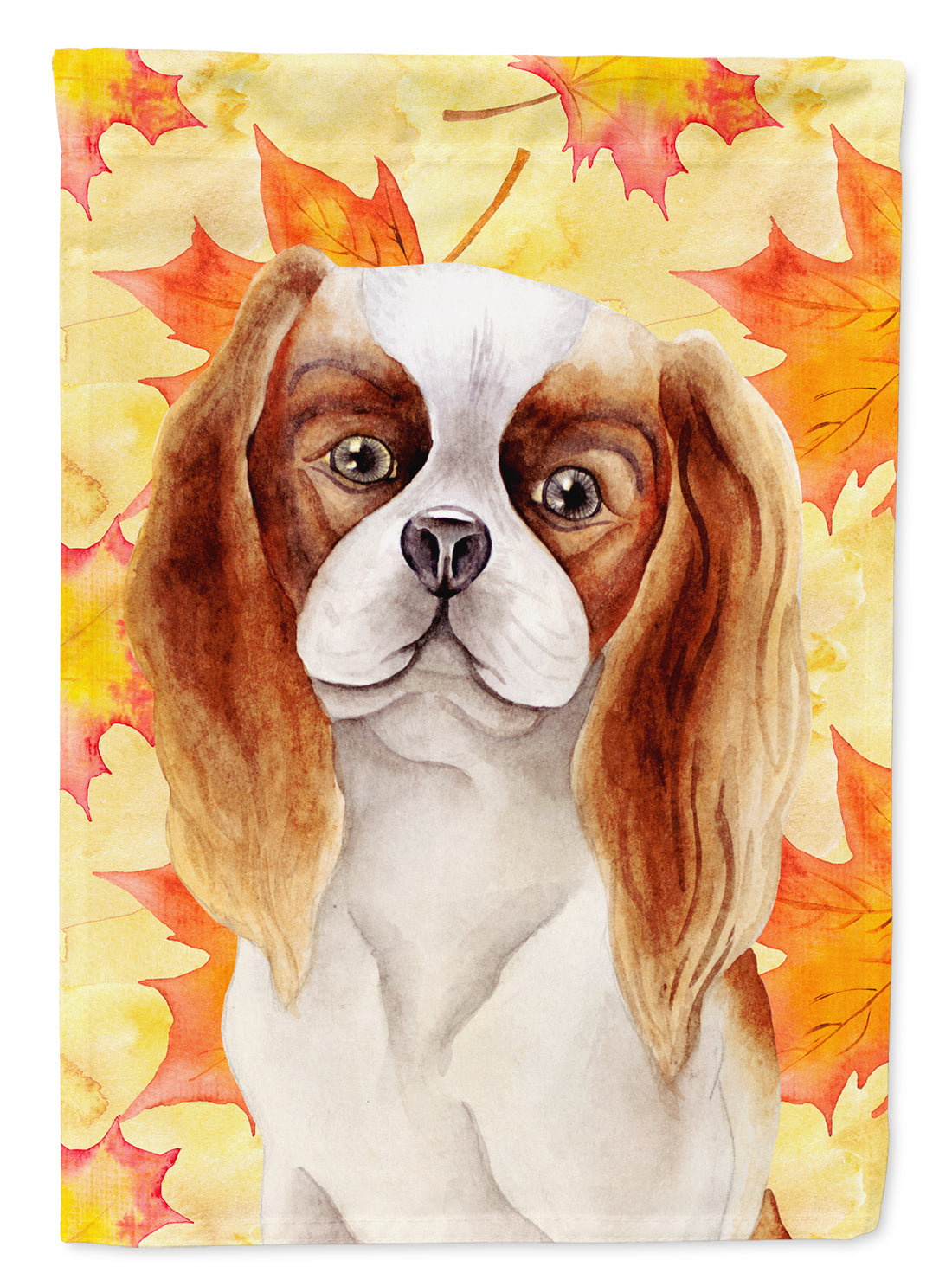 Cavalier Spaniel Fall Flag Canvas House Size CK1405CHF  the-store.com.