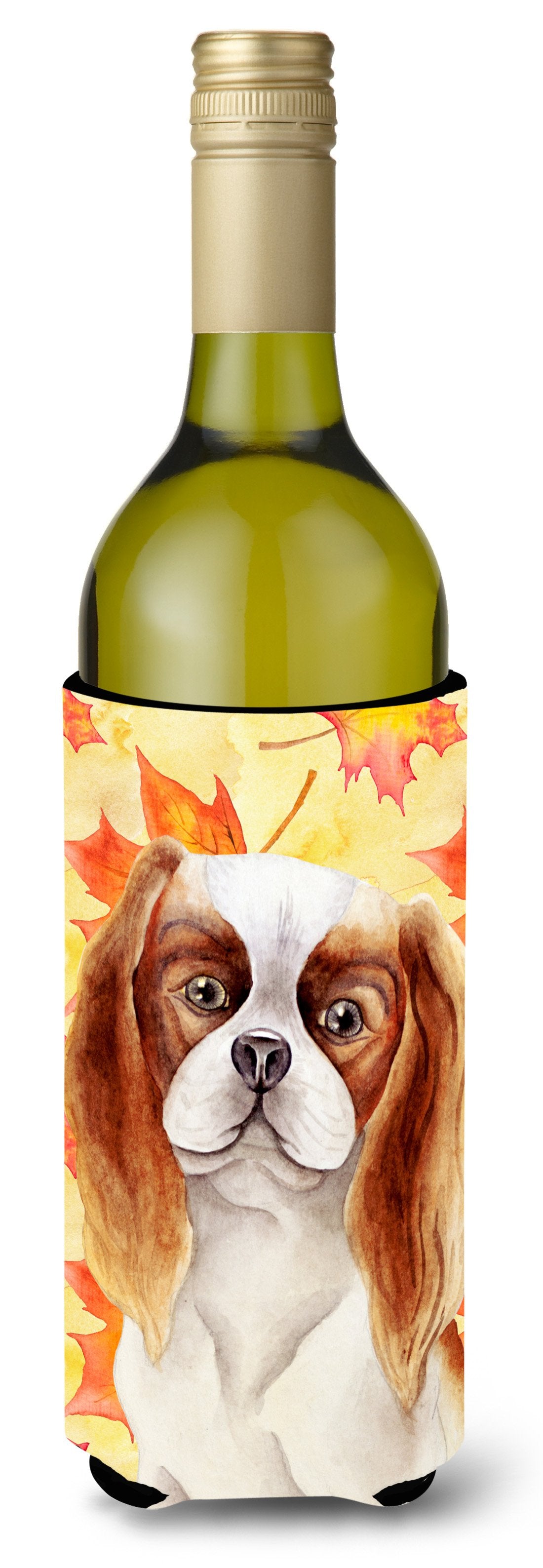 Cavalier Spaniel Fall Wine Bottle Beverge Insulator Hugger CK1405LITERK by Caroline&#39;s Treasures