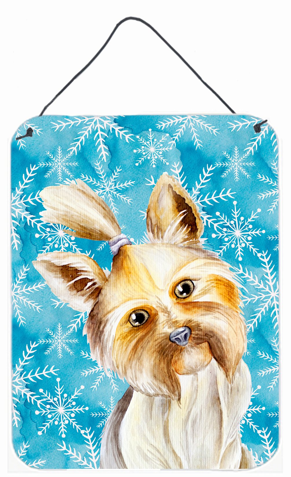 Yorkie Yorkshier Terrier Winter Wall or Door Hanging Prints CK1410DS1216 by Caroline&#39;s Treasures