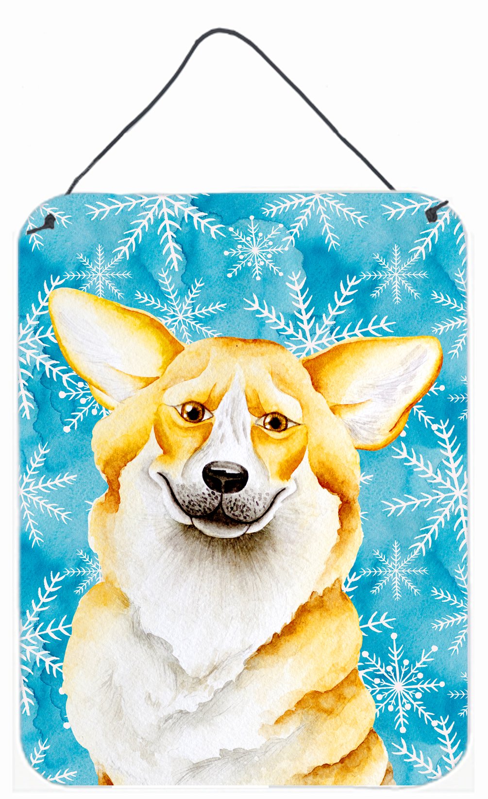 Corgi Winter Wall or Door Hanging Prints CK1411DS1216 by Caroline's Treasures