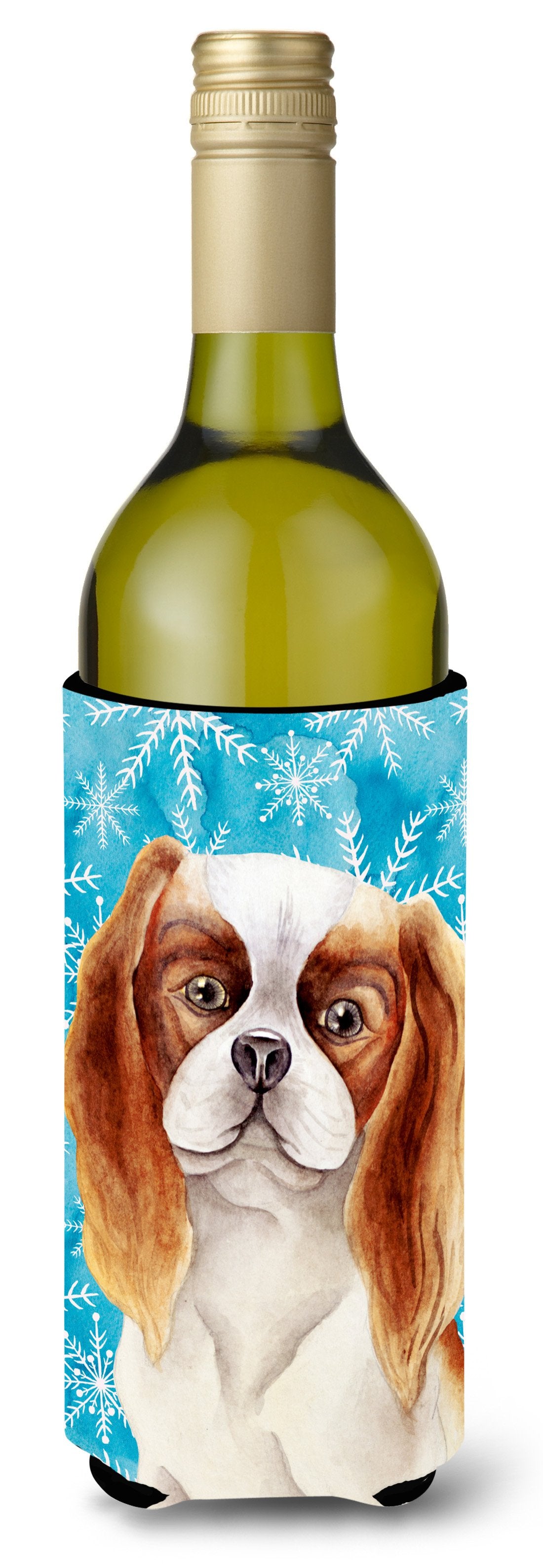 Cavalier Spaniel Winter Wine Bottle Beverge Insulator Hugger CK1412LITERK by Caroline's Treasures