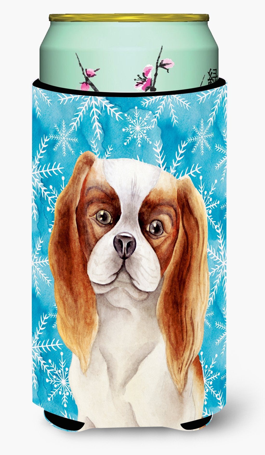 Cavalier Spaniel Winter Tall Boy Beverage Insulator Hugger CK1412TBC by Caroline&#39;s Treasures