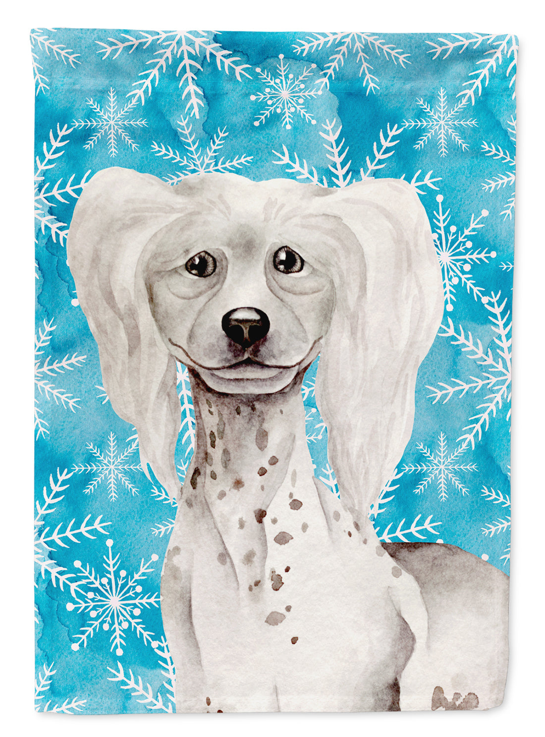 Chinese Crested Winter Flag Garden Size CK1415GF  the-store.com.