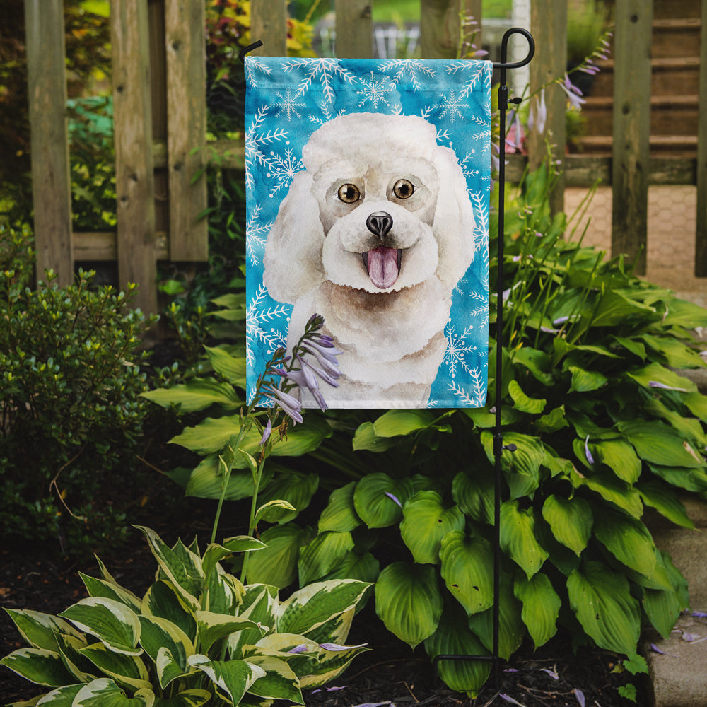 Bichon Frise Winter Flag Garden Size CK1416GF  the-store.com.