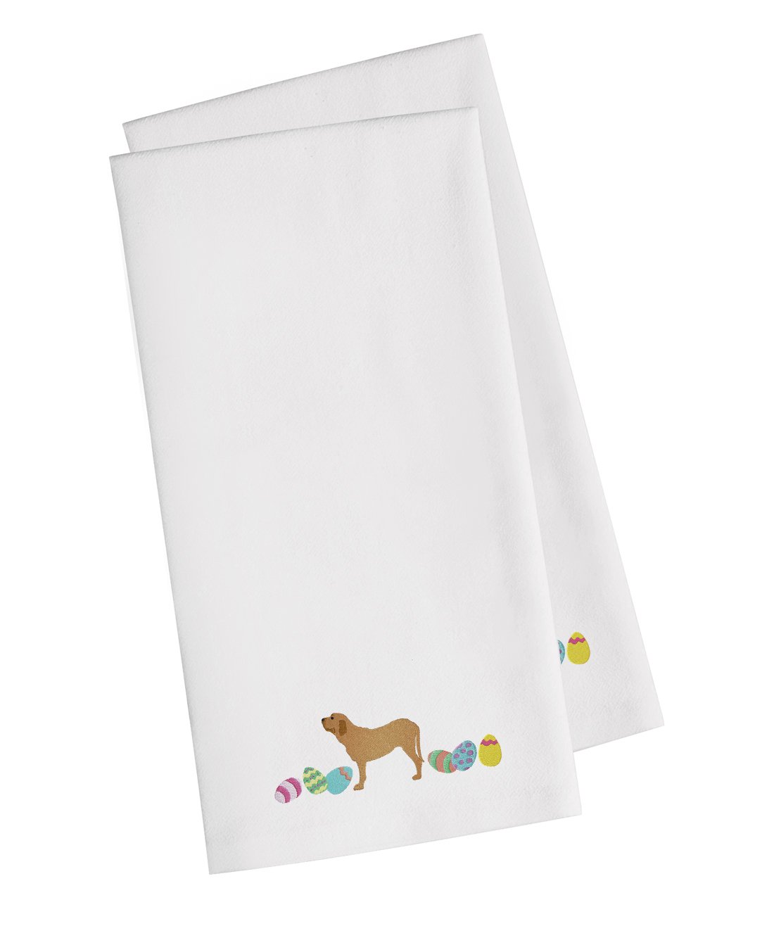 Fila Brasileiro Easter White Embroidered Kitchen Towel Set of 2 CK1641WHTWE by Caroline&#39;s Treasures