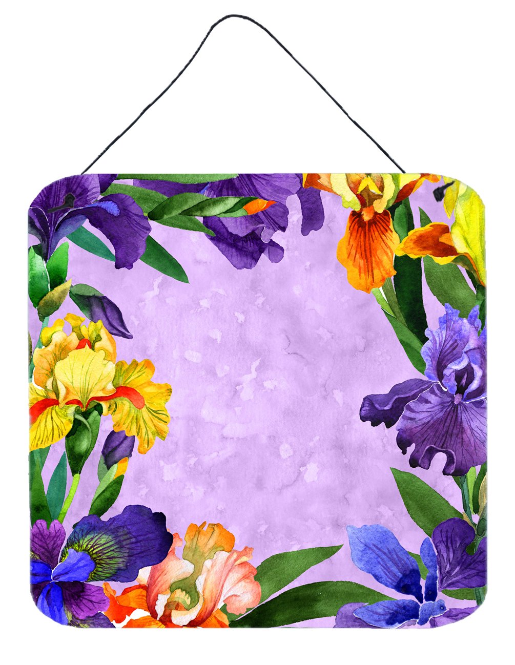 Irises Wall or Door Hanging Prints by Caroline&#39;s Treasures