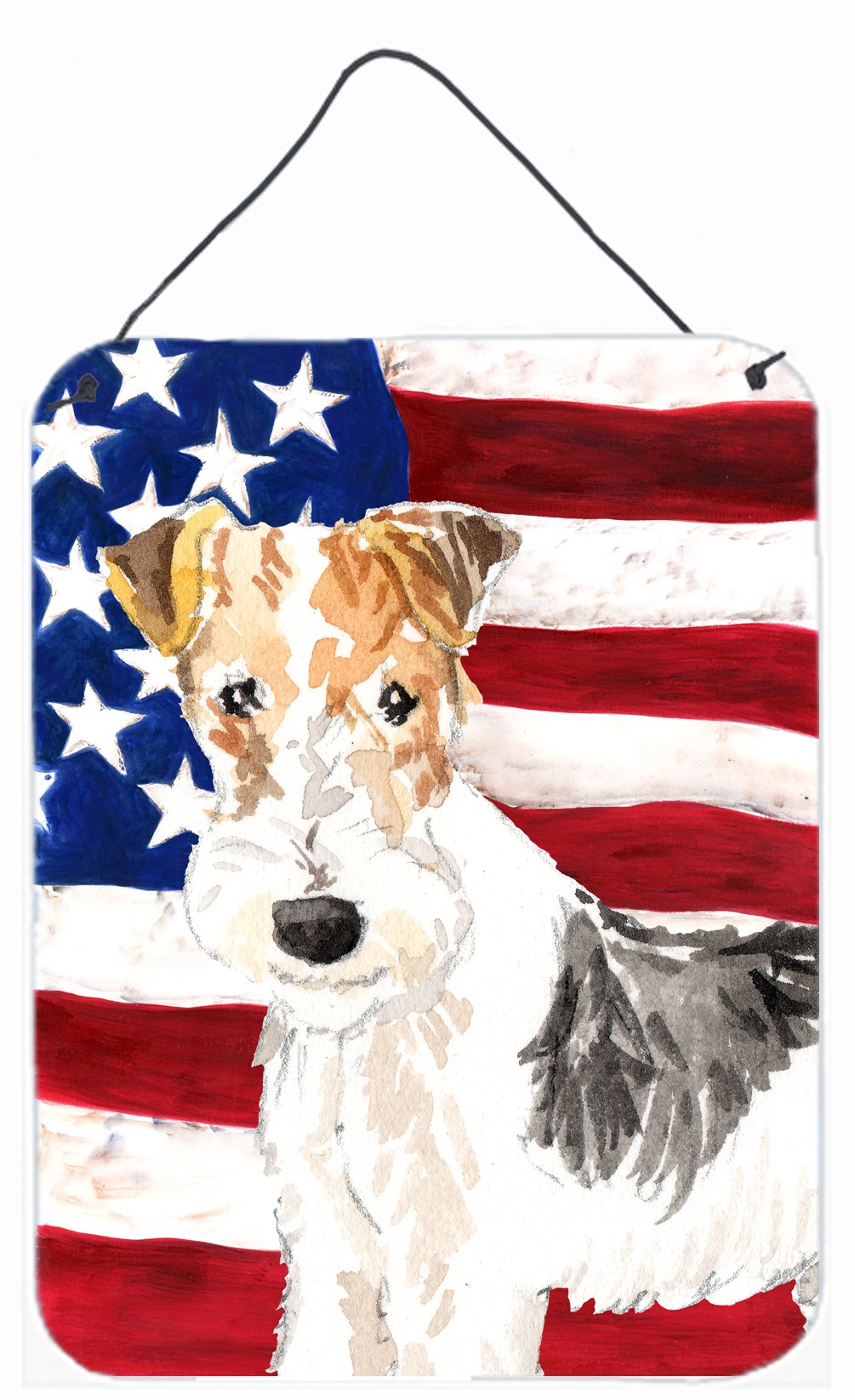 Patriotic USA Yorkie Yorkshire Terrier Wall or Door Hanging Prints CK1707DS1216 by Caroline&#39;s Treasures