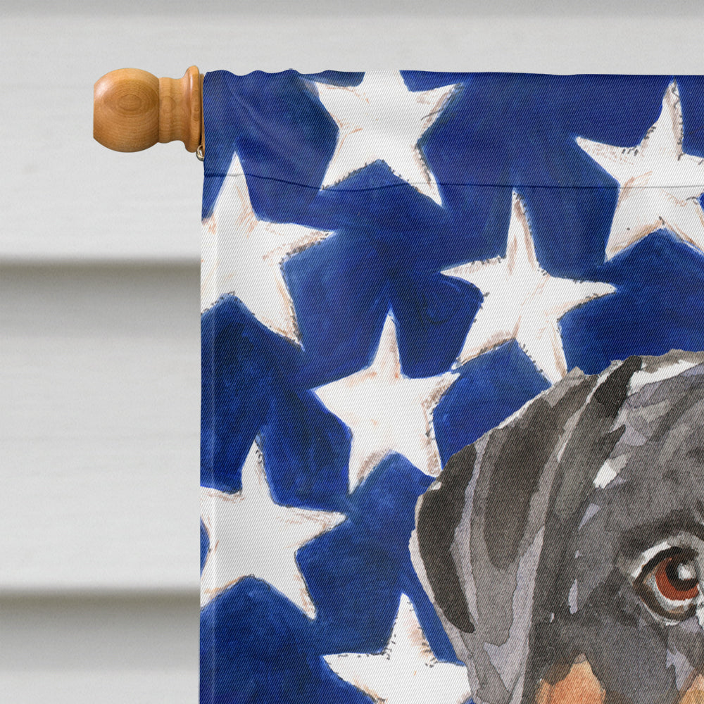 Patriotic USA Rottweiler Flag Canvas House Size CK1720CHF  the-store.com.