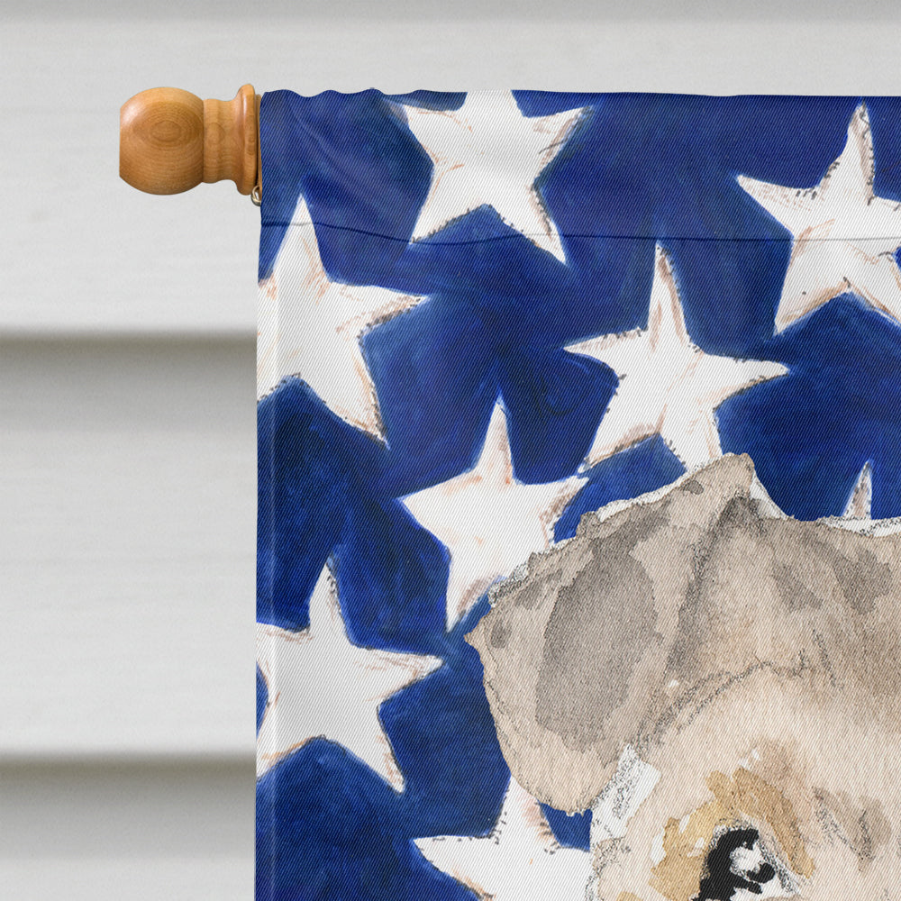 Patriotic USA Lakeland Terrier Flag Canvas House Size CK1725CHF  the-store.com.