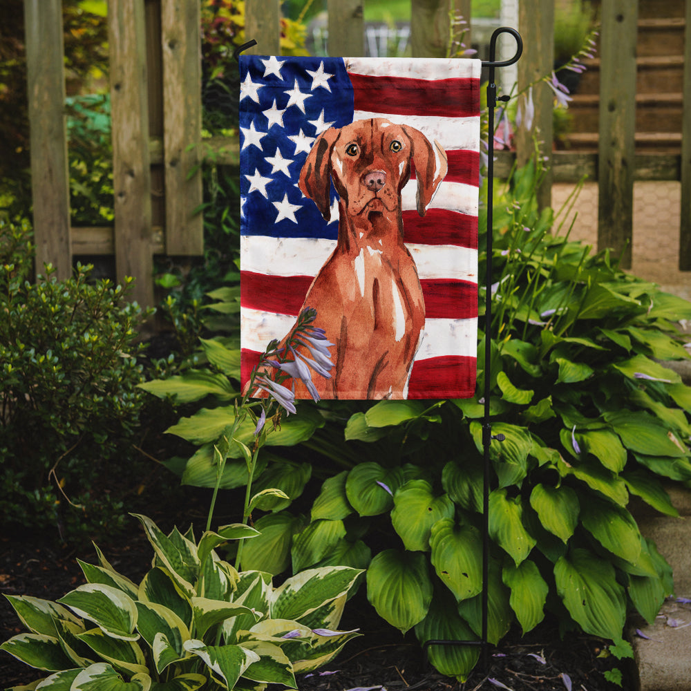 Patriotic USA Vizsla Flag Garden Size CK1729GF  the-store.com.