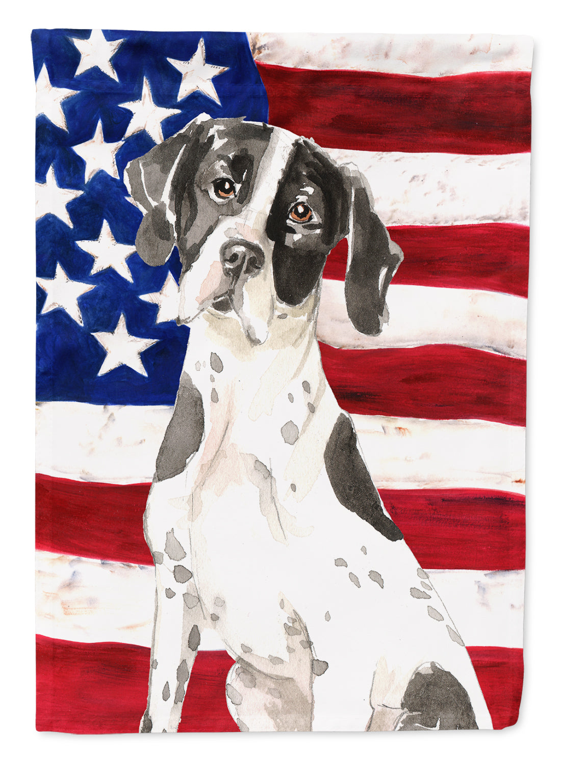 Patriotic USA English Pointer Flag Canvas House Size CK1732CHF  the-store.com.