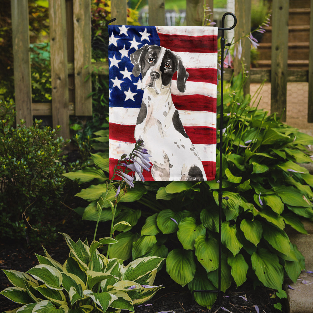 Patriotic USA English Pointer Flag Garden Size CK1732GF  the-store.com.