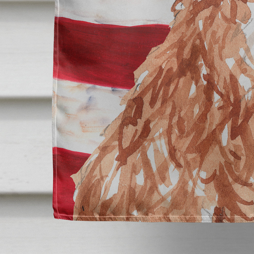 Patriotic USA Cavapoo Flag Canvas House Size CK1733CHF  the-store.com.