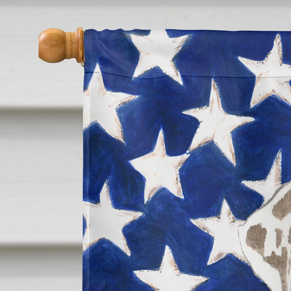 Patriotic USA Catahoula Leopard Dog Flag Canvas House Size CK1734CHF  the-store.com.