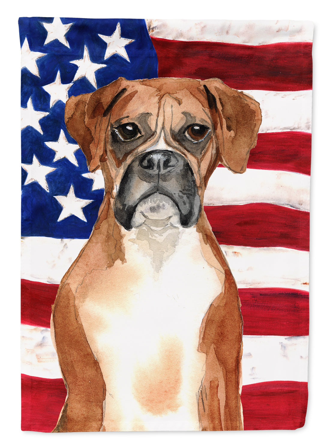 Patriotic USA Boxer Flag Canvas House Size CK1736CHF  the-store.com.