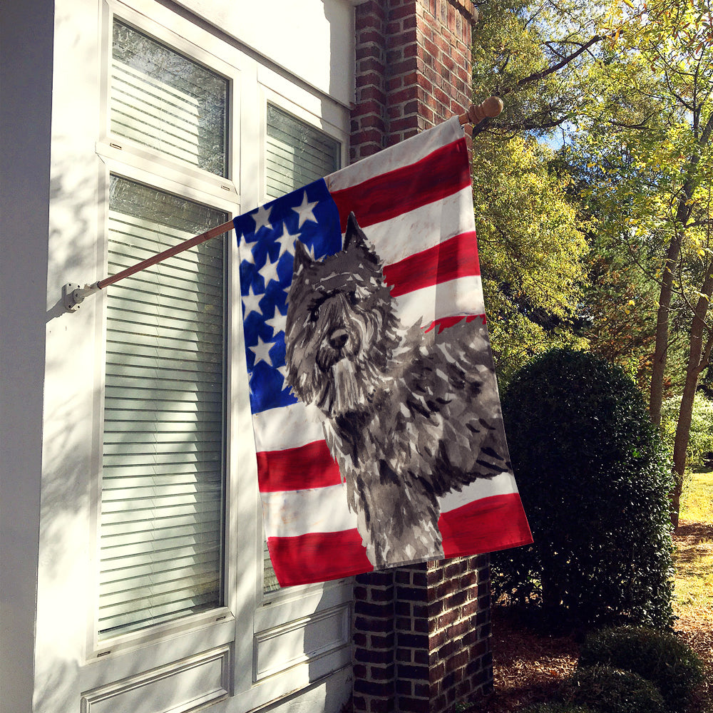 Patriotic USA Bouvier des Flandres Flag Canvas House Size CK1737CHF  the-store.com.