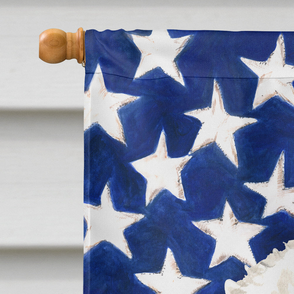 Patriotic USA Bichon Frise Flag Canvas House Size CK1740CHF  the-store.com.