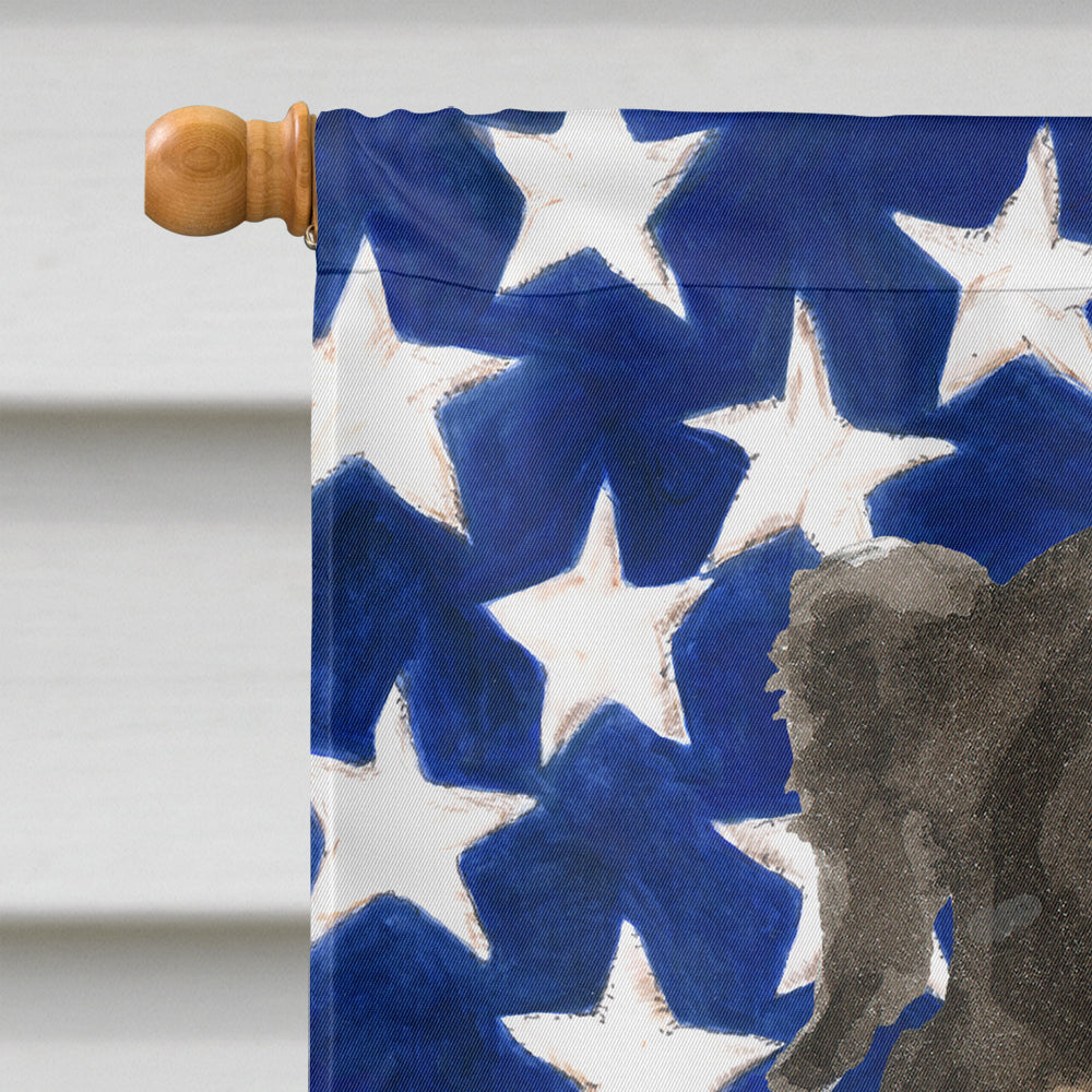 Patriotic USA Bernese Mountain Dog Flag Canvas House Size CK1741CHF  the-store.com.