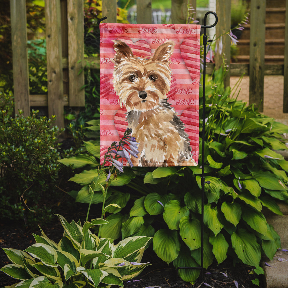 Love a Yorkie Yorkshire Terrier Flag Garden Size CK1743GF  the-store.com.