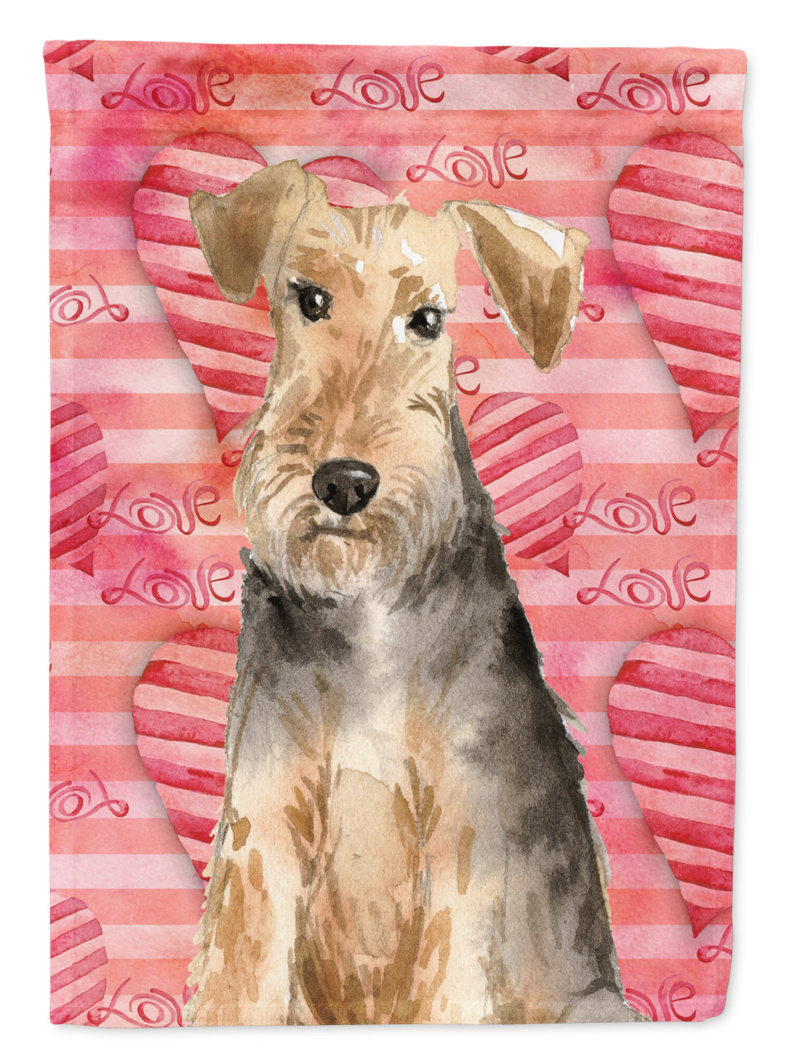 Love a Welsh Terrier Flag Garden Size CK1747GF  the-store.com.