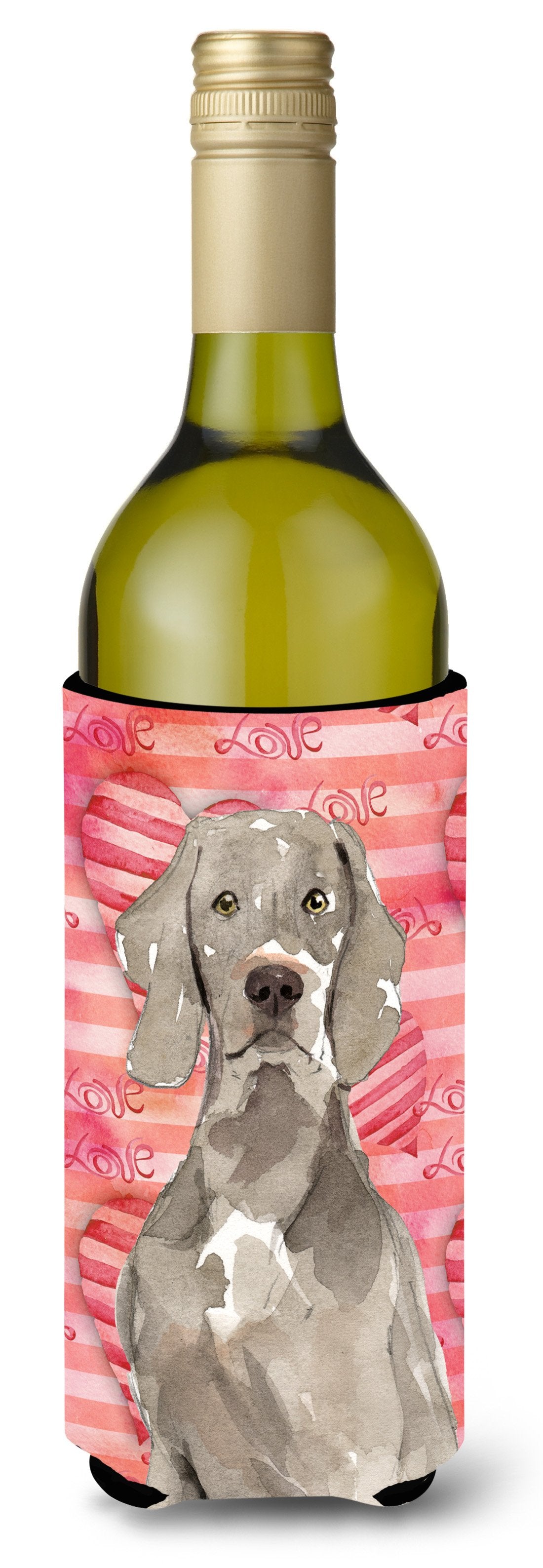 Love a Weimaraner Wine Bottle Beverge Insulator Hugger CK1748LITERK by Caroline's Treasures