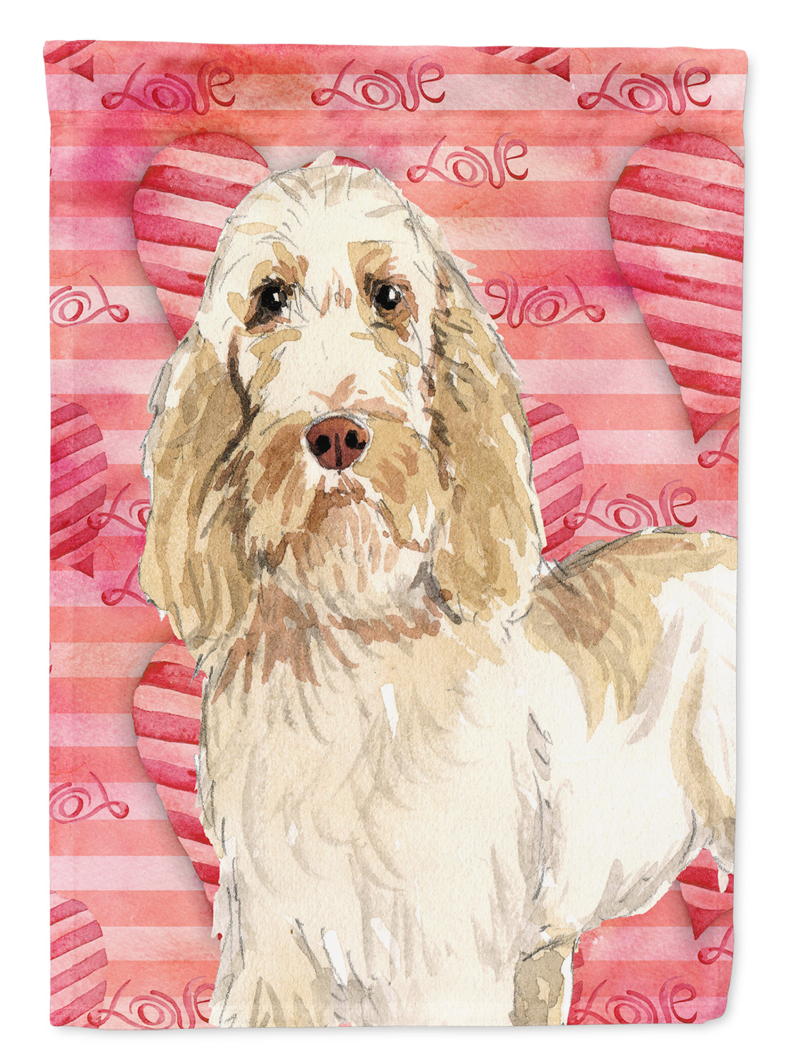 Love a Spinone Italiano Flag Canvas House Size CK1749CHF  the-store.com.