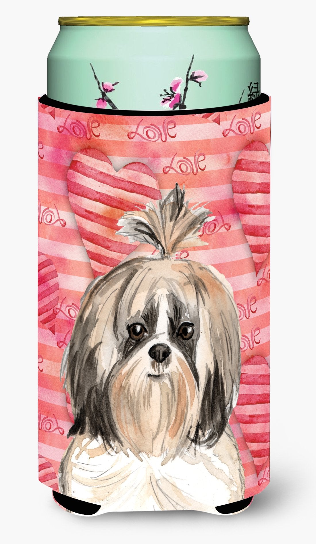 Love a Shih Tzu Tall Boy Beverage Insulator Hugger CK1752TBC by Caroline&#39;s Treasures