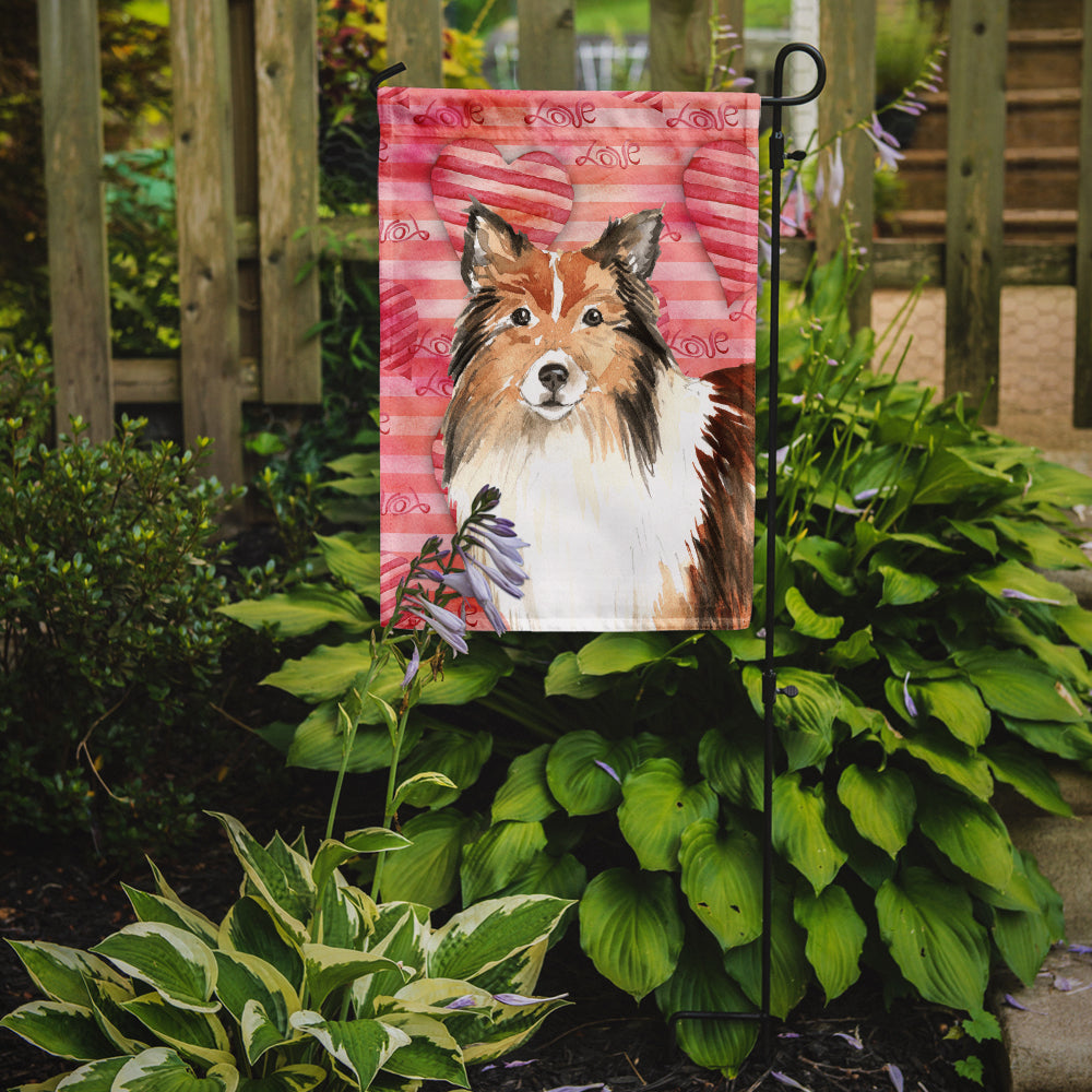 Love a Sheltie Flag Garden Size CK1753GF  the-store.com.