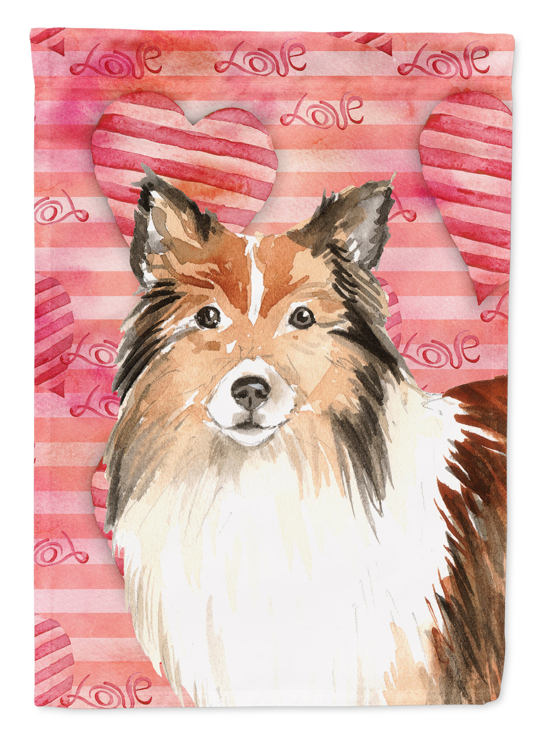 Love a Sheltie Flag Garden Size CK1753GF  the-store.com.